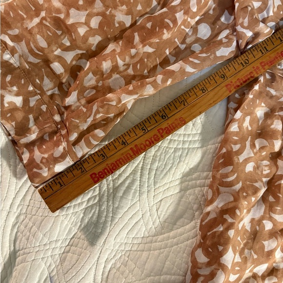 Diane Von Furstenberg Sheer Silk Cotton Cover Up Dress Medium - Picture 5 of 5